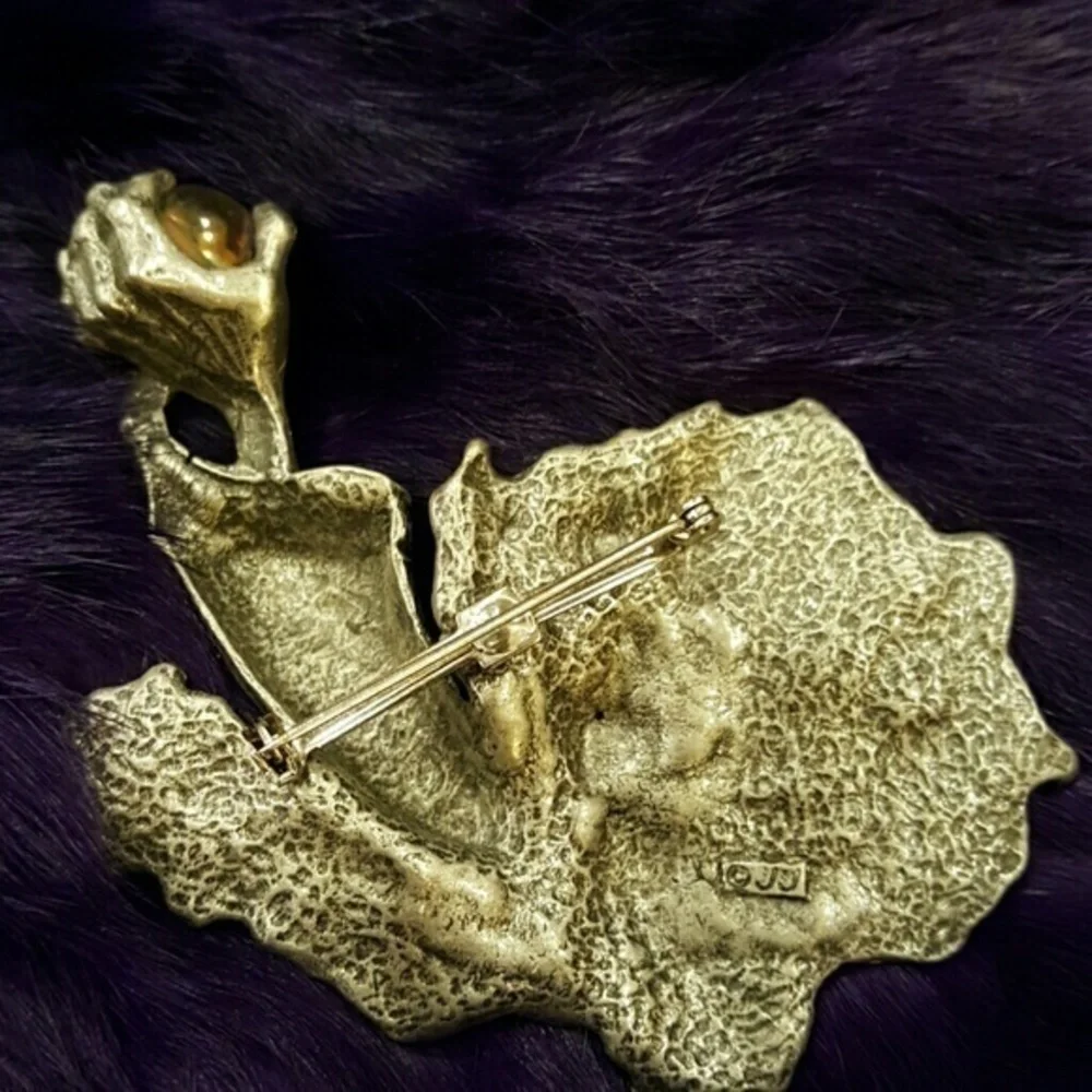 LARGE VINTAGE JJ MARKED‎ WIZARD BROOCH HARRY POTTER